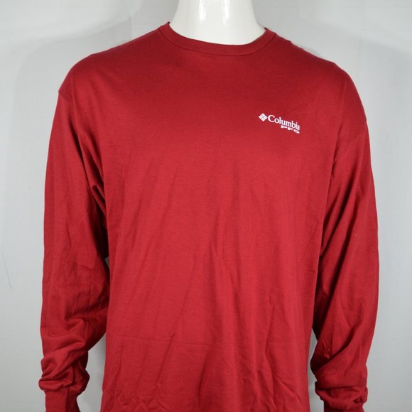red columbia t shirt